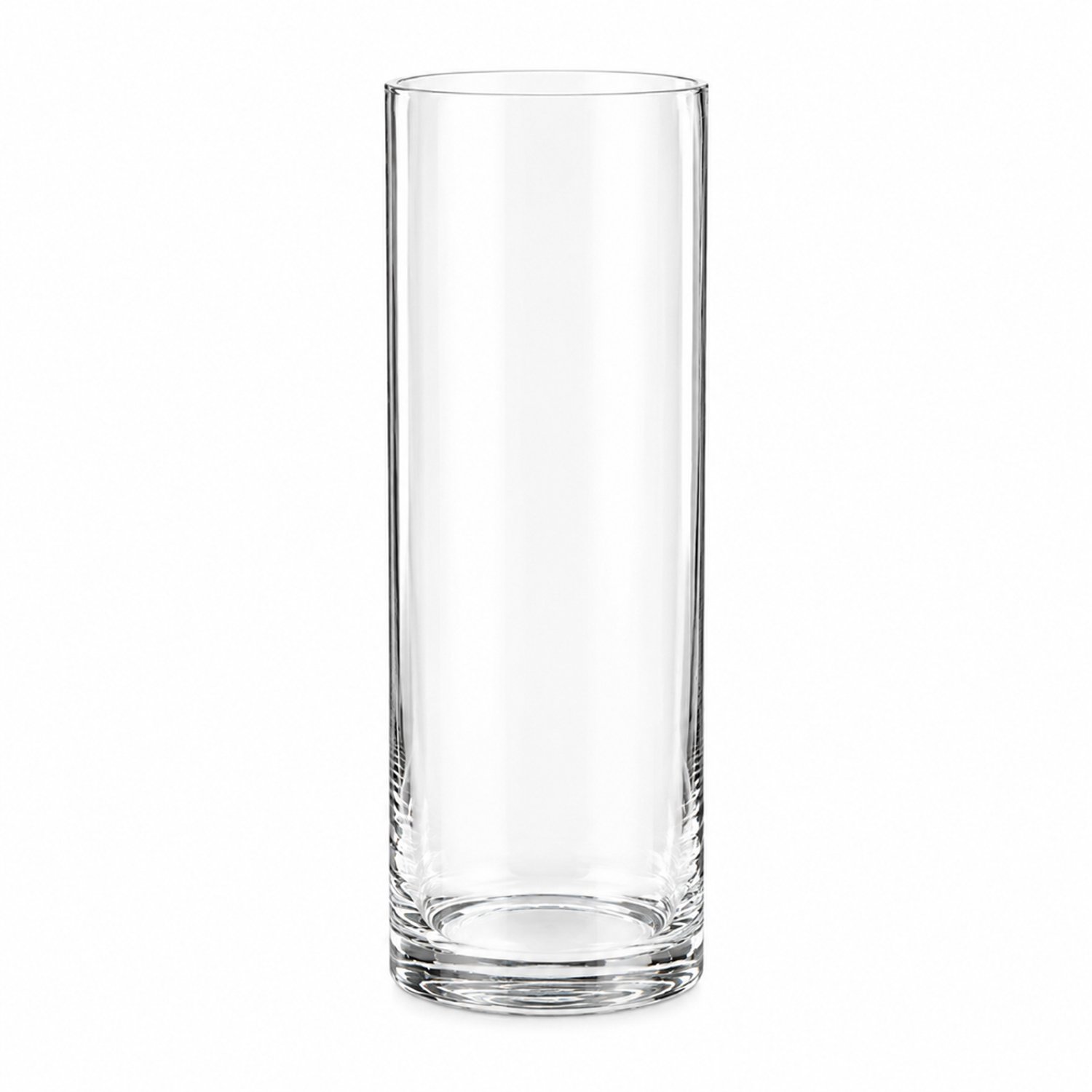 SWGOTA Transparante glazen cilindervaas - 35 cm hoog, opening 12 cm - Voor bloemen en geluksbamboe - Kartonnen verpakking