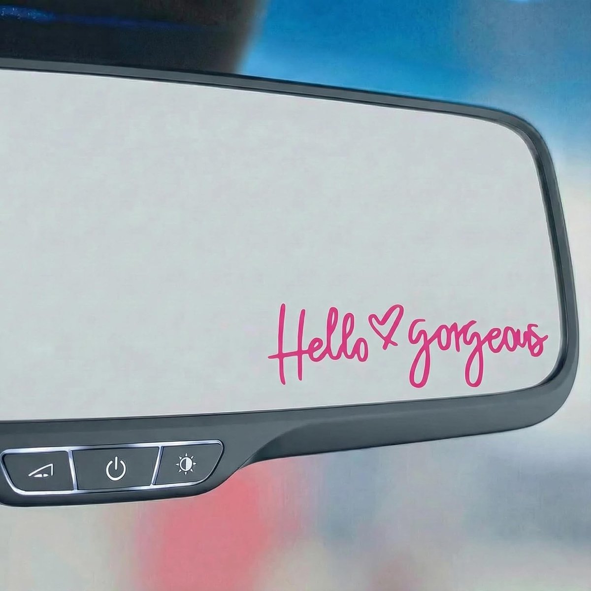 3 Stuks Mooi Stickers voor Auto en Spiegel - Vinyl Stickers voor Auto Decoratie en Cadeau voor Rijders (Roze)