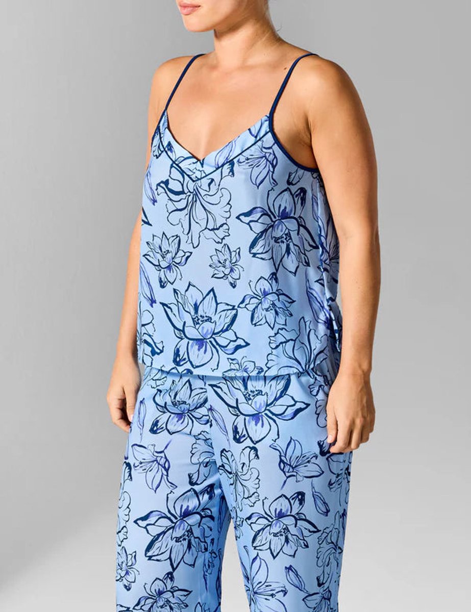 Sapph - Jolie Printed Top Blauw - maat S - Blauw