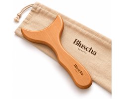 Bluscha® Premium Houten Gua Sha Massagetool - GuaSha - Bindweefselmassage - 30 x 15 cm - Anti Cellulite Cellulites - Drainage - Scraper - Massageapparaat - Madero Therapie - Maderotherapie - Lymfedrainage - Bindweefselmassage - Bodysculpting - Lymfe