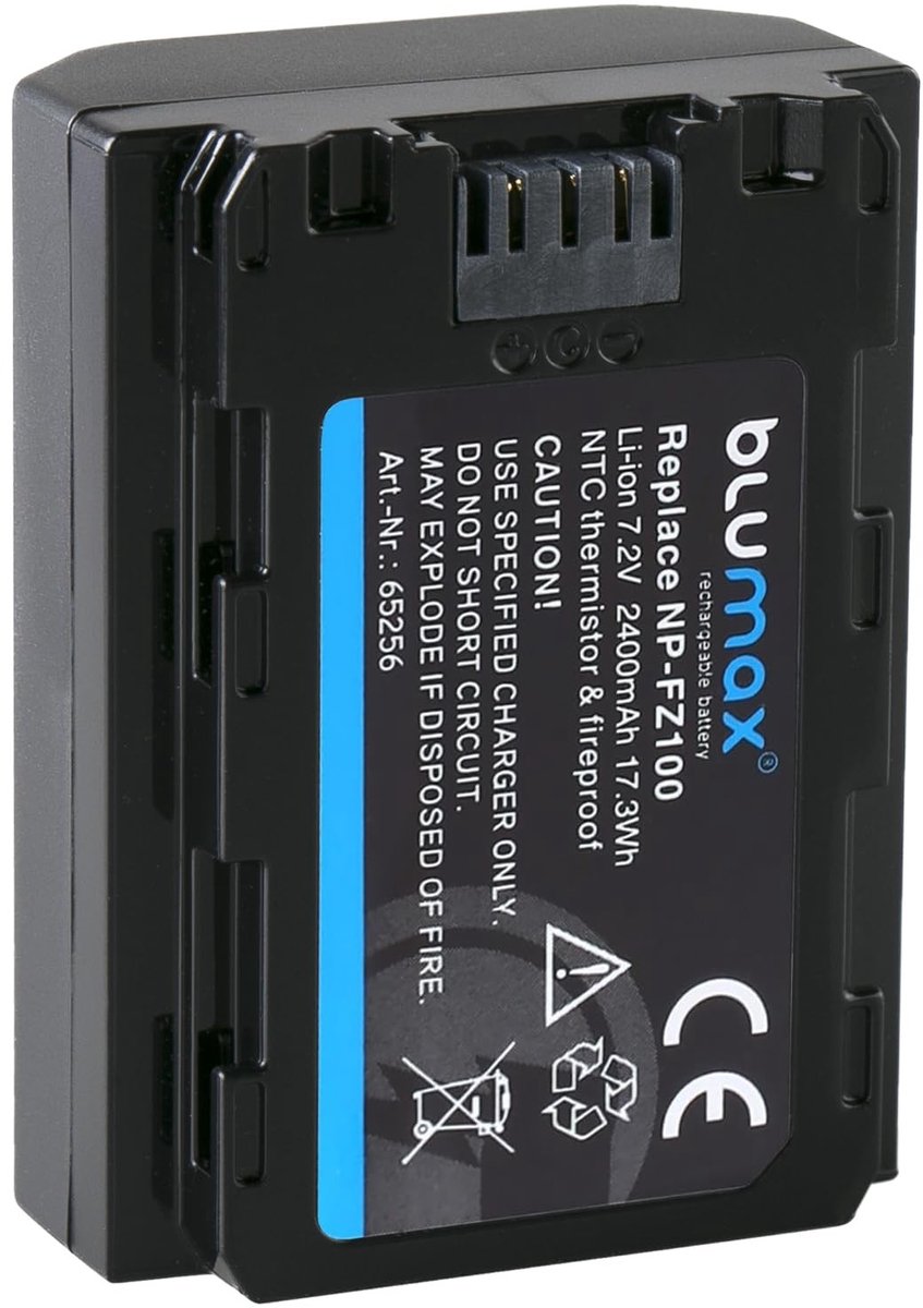 Vervangende Accu voor Sony Camera's NP-FZ100 2400mAh