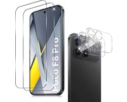 Holilo voor Xiaomi Poco F8 Pro 5G voor pantserglas beschermfolie en camera beschermfolie, (2+2 stuks) 9H hardheid anti-kras anti-bubbelvrij pantserfolie beschermfolie schermbeschermfolie
