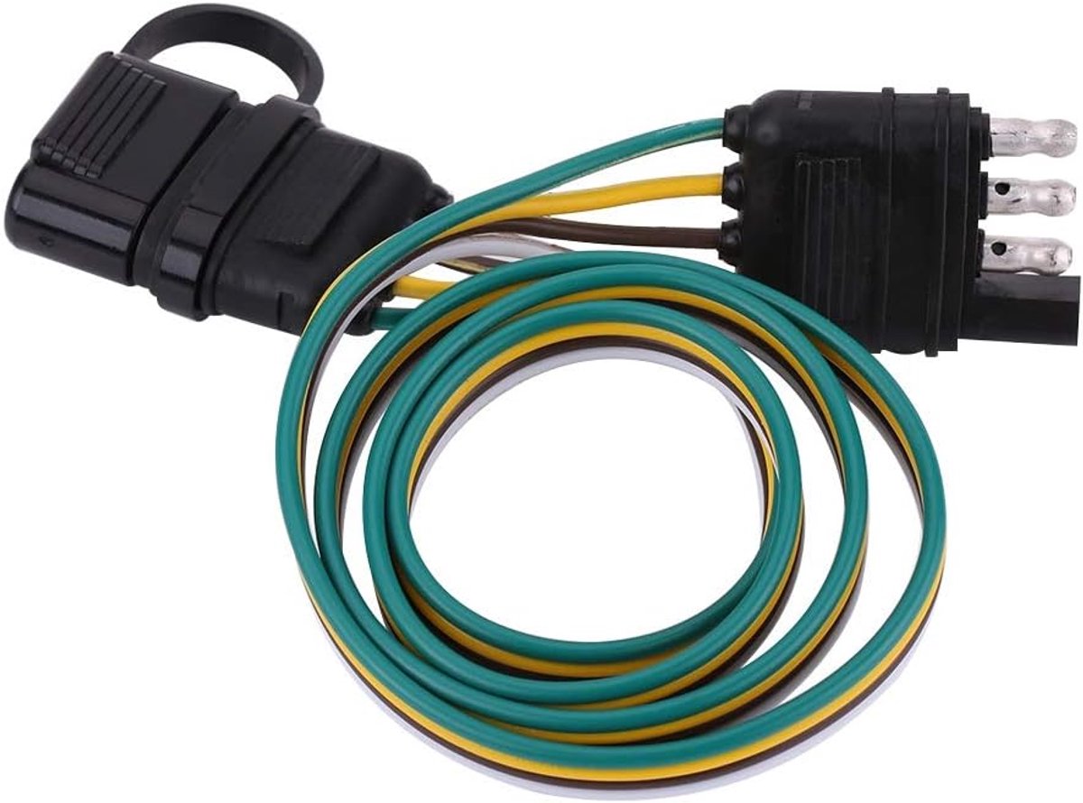 Aqxreight 4 Pin Trailer Plug Connector Platte Bedrading Adapter Voor Trekhaak Trekken Universele 6 24V Trailer Socket Voor Aanhangwagens