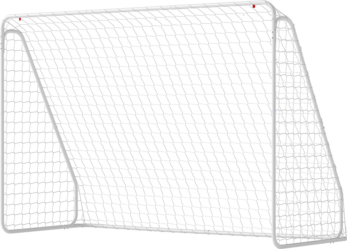 Voetbaldoel en Trainingskooi – Afmetingen 301 x 120 x 200 cm – Duurzaam Frame en Net – Inclusief Grondankers