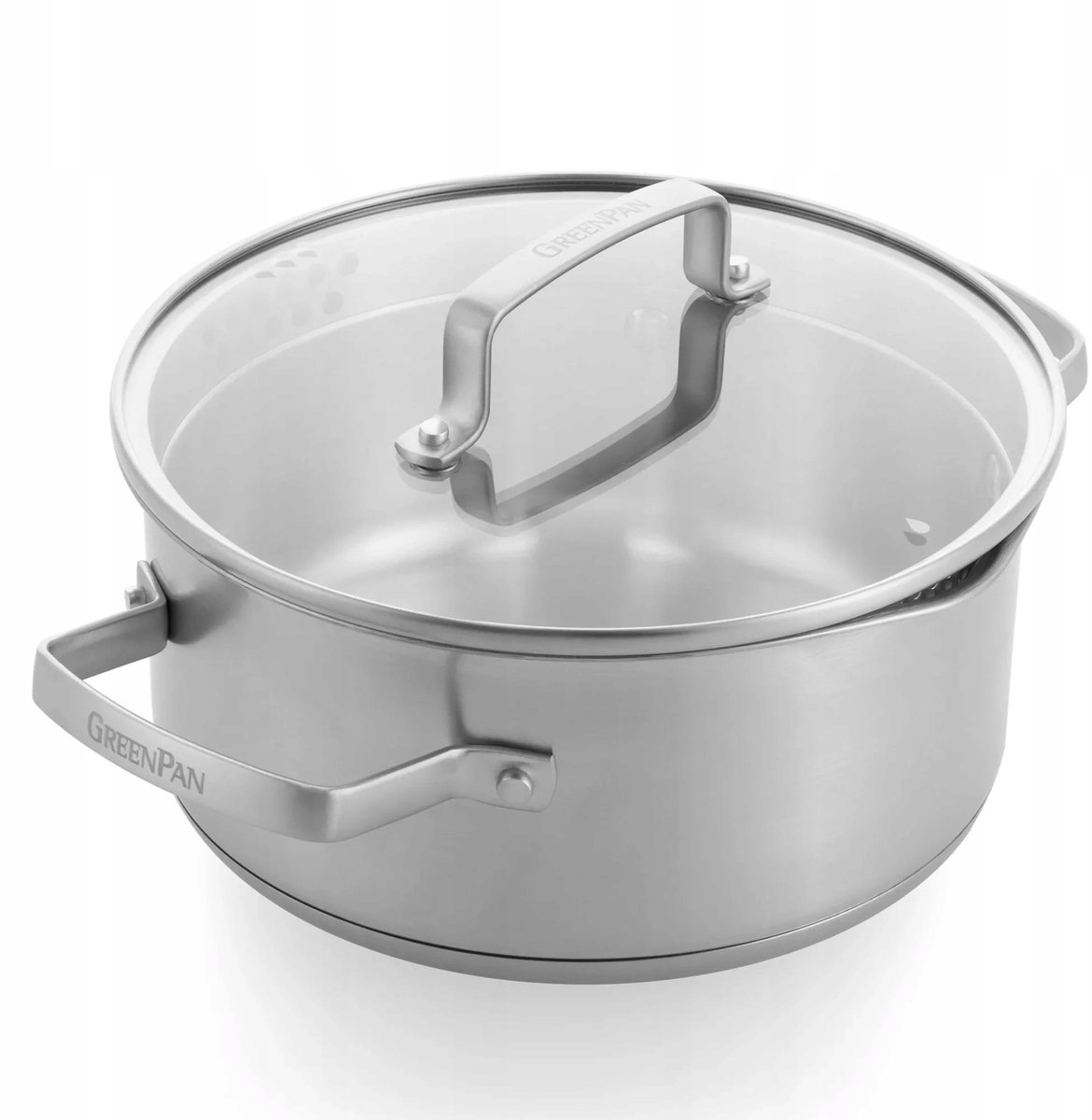 GreenPan Chef's Collection Steel Pan met Deksel - 20cm, 3L