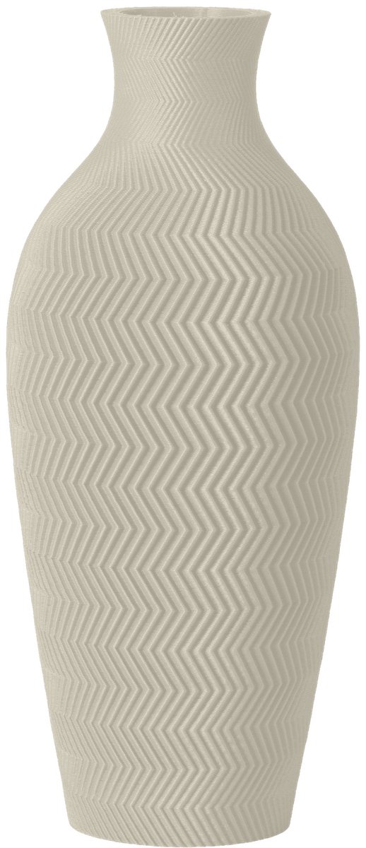 Layvo Aluna Vaas - Crème - 20 cm - droogbloemen vaas - moderne vaas - gerecycled plastic