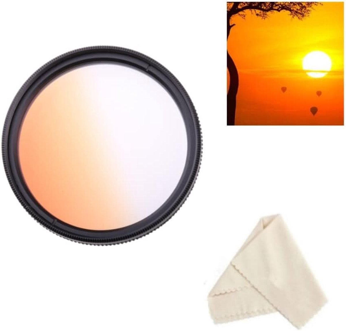 82mm Oranje Afgestudeerde Kleurenfilter Voor Leica Vario-Elmar-SL 100-400mm f/5-6.3 Lens Met Sigma FP, Sigma FP L camera