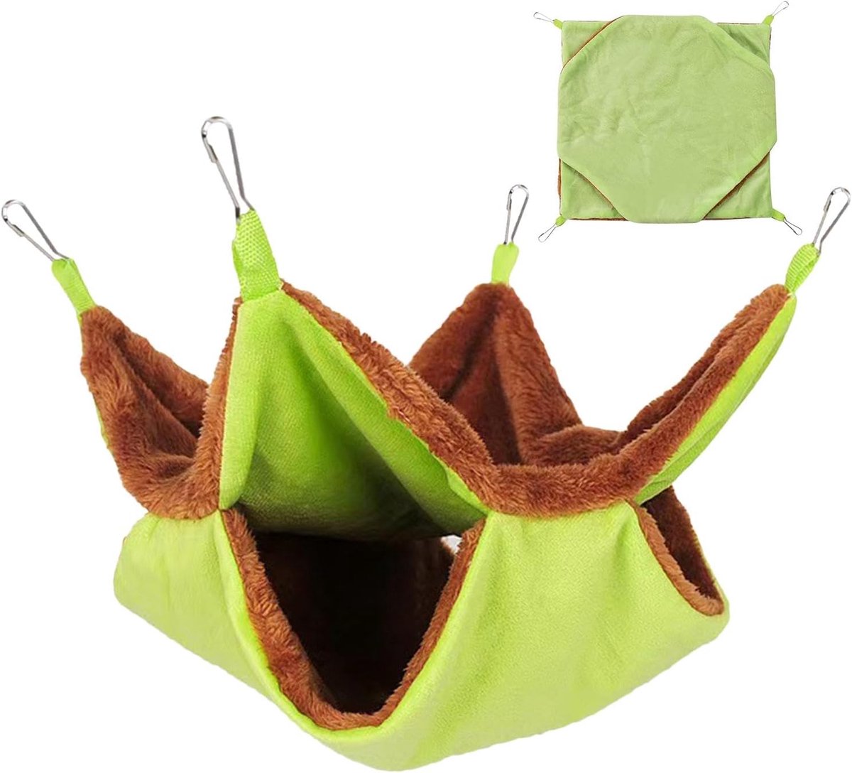 Dieren Hangmat Fretten Hangmat | Dubbellaagse Hangmat voor Kleine Dieren - Ademend Speelgoed Kleine Huisdier Kooi Accessoires Speelgoed Draagbare Hangende Hangmat Beddengoed voor