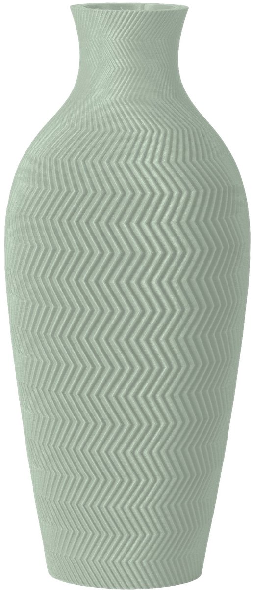 Layvo Aluna Vaas - Salie - 25 cm - droogbloemen vaas - moderne vaas - gerecycled plastic