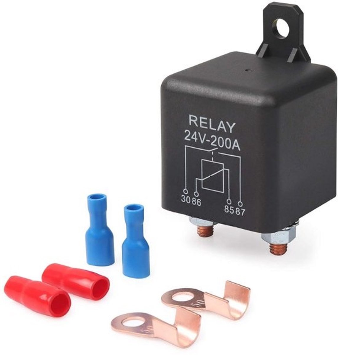 24V 200A-relais - voor auto, vrachtwagen, motor, boot en caravan - Heavy-duty accuscheidingsrelais
