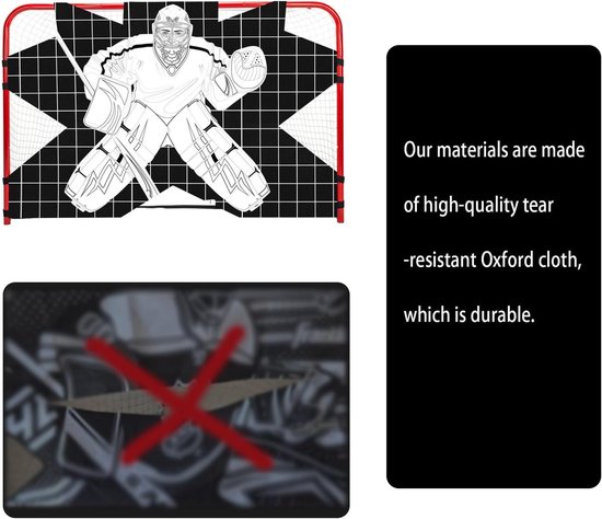 Hockey Keeper Target - Precisie Shooting Sheet Doel Oefening Trainer | Duurzame Rating Tool, All Wether Shot Blocker voor Trein Home Toernooien — afbeelding 4