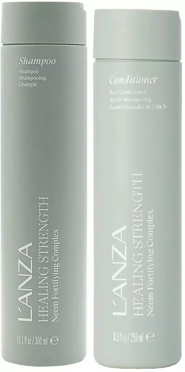L'anza Healing Strength Shampoo & Conditioner Duo Set - Voor breekbaar haar