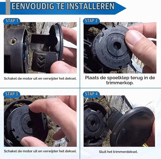 Vervangspoel voor Grastrimmer, Compatibel met Diverse Bosch Modellen, Ideaal voor Tuinonderhoud en Grasmaaien, 4 Coils, Duurzaam en Betrouwbaar — afbeelding 4
