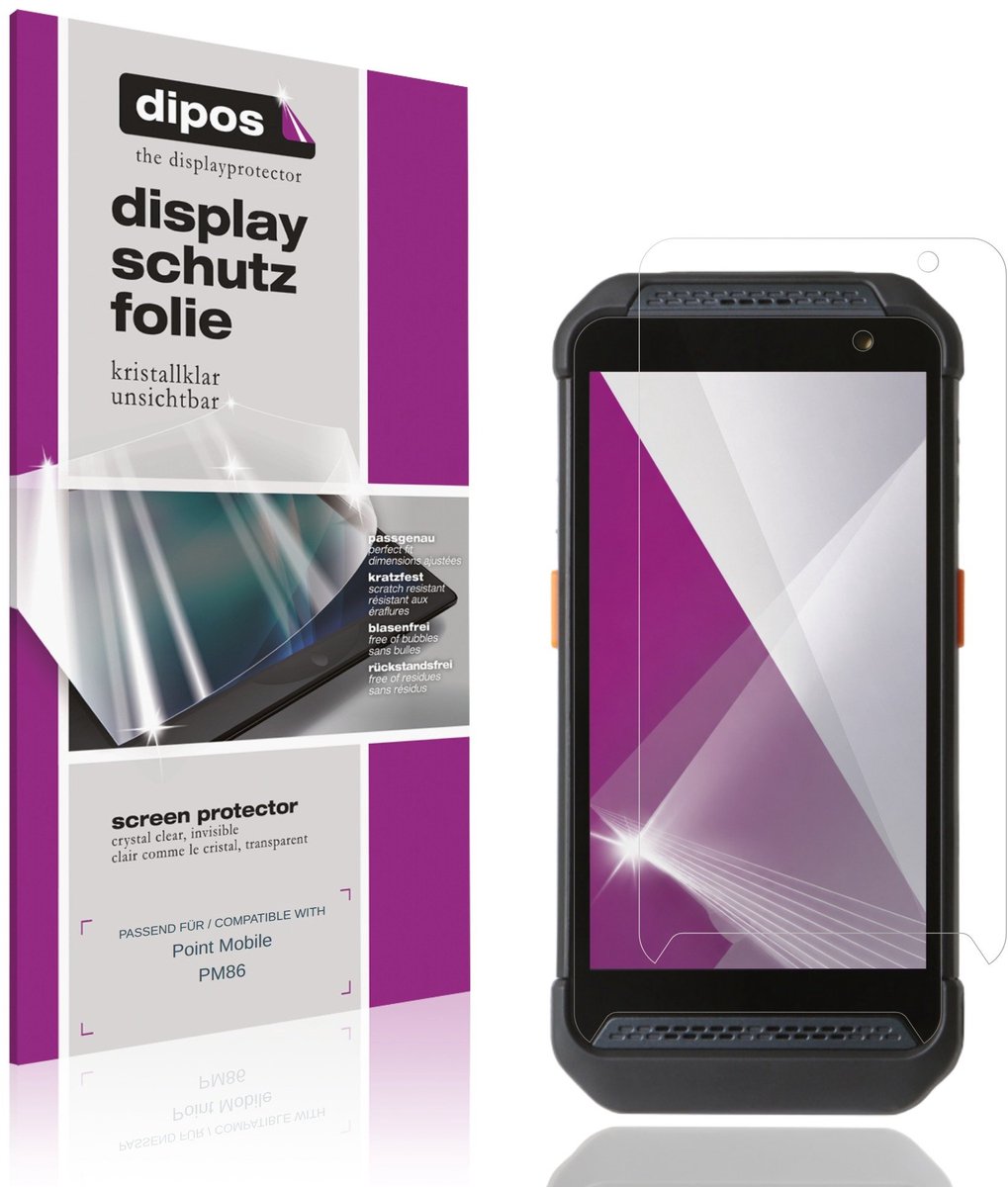 dipos – 4x Beschermfolie geschikt voor Point Mobile PM86 | Krasbestendige & heldere Screenprotector Ultra-Thin