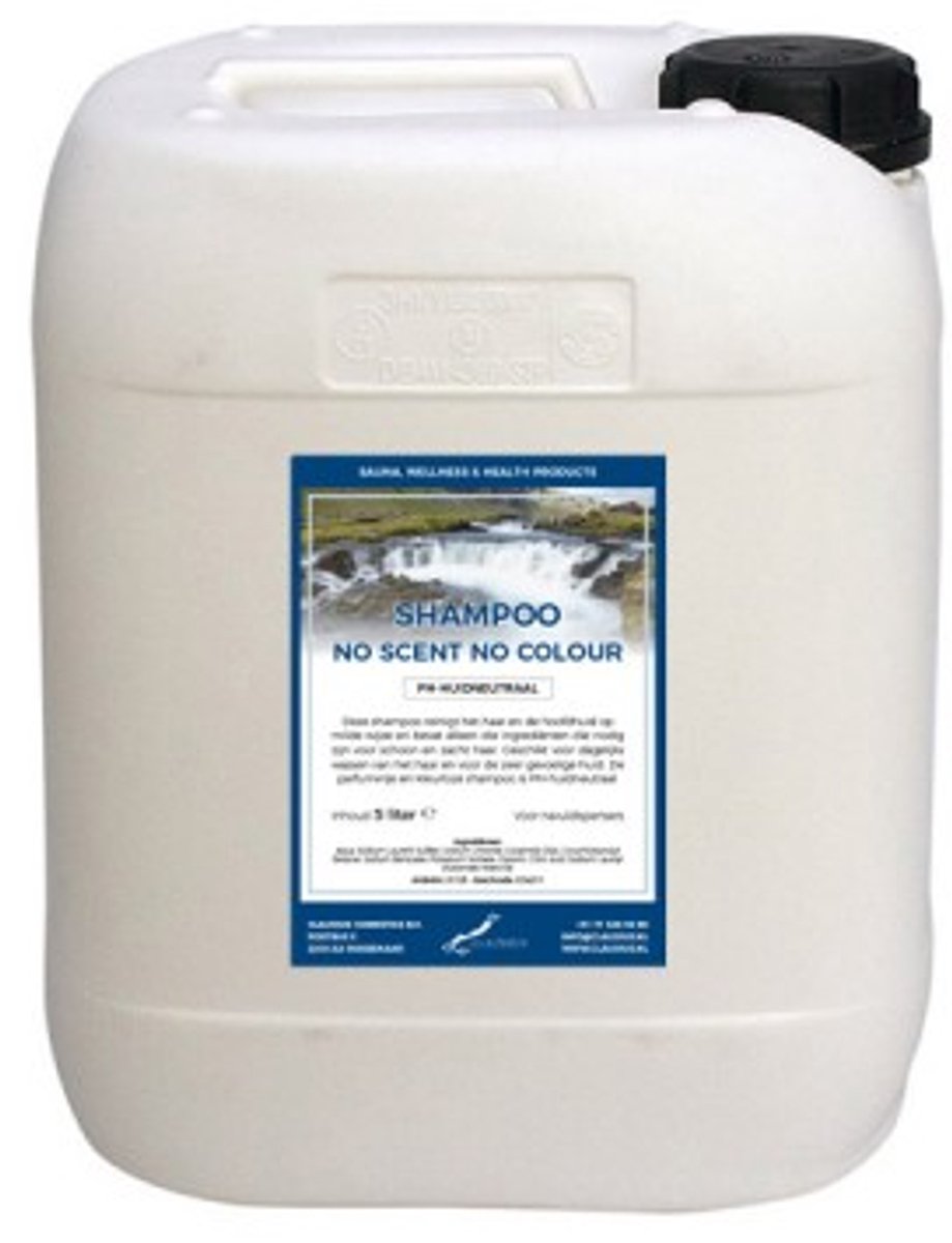 Claudius Shampoo No Scent No Colour - 10 liter - Navulling - Haarverzorging
