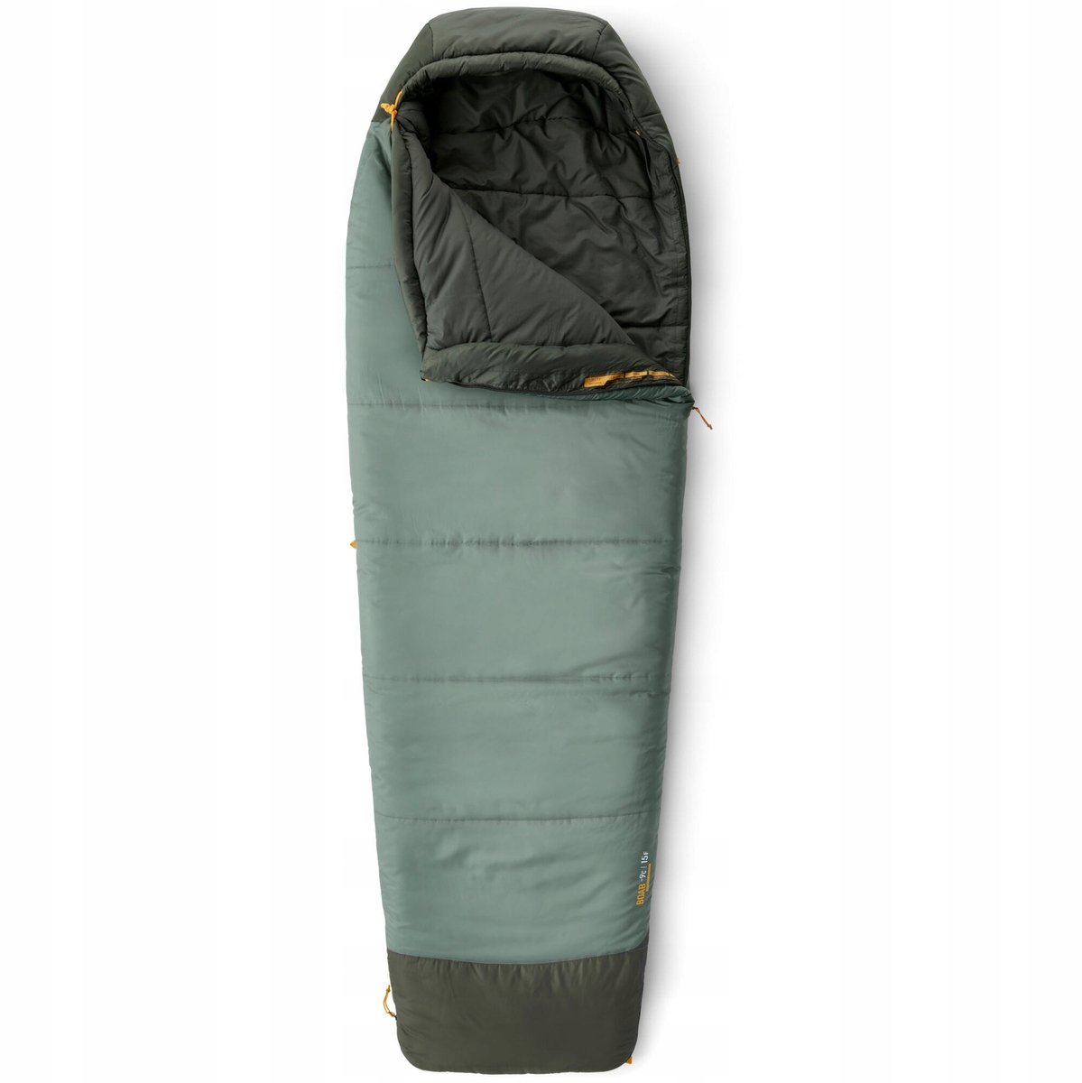Synthetische Slaapzak -1°C, Comfort +2°C, Olive Groen, Regular