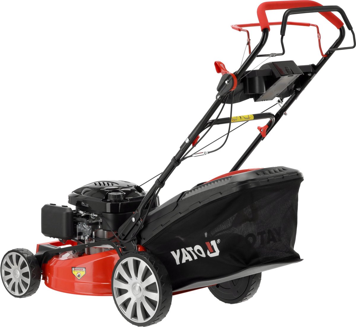 Zelfrijdende Benzine Grasmaaier - Loncin 196cc / 3.5 kW - Maaibreedte 53 cm - 4-in-1 - Opvangbak 62L - Met Snelheidsregeling thumbnail 3