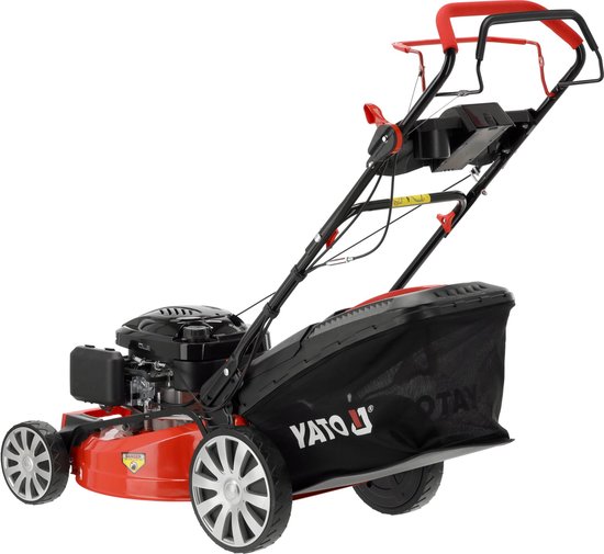 Zelfrijdende Benzine Grasmaaier - Loncin 196cc / 3.5 kW - Maaibreedte 53 cm - 4-in-1 - Opvangbak 62L - Met Snelheidsregeling — afbeelding 3