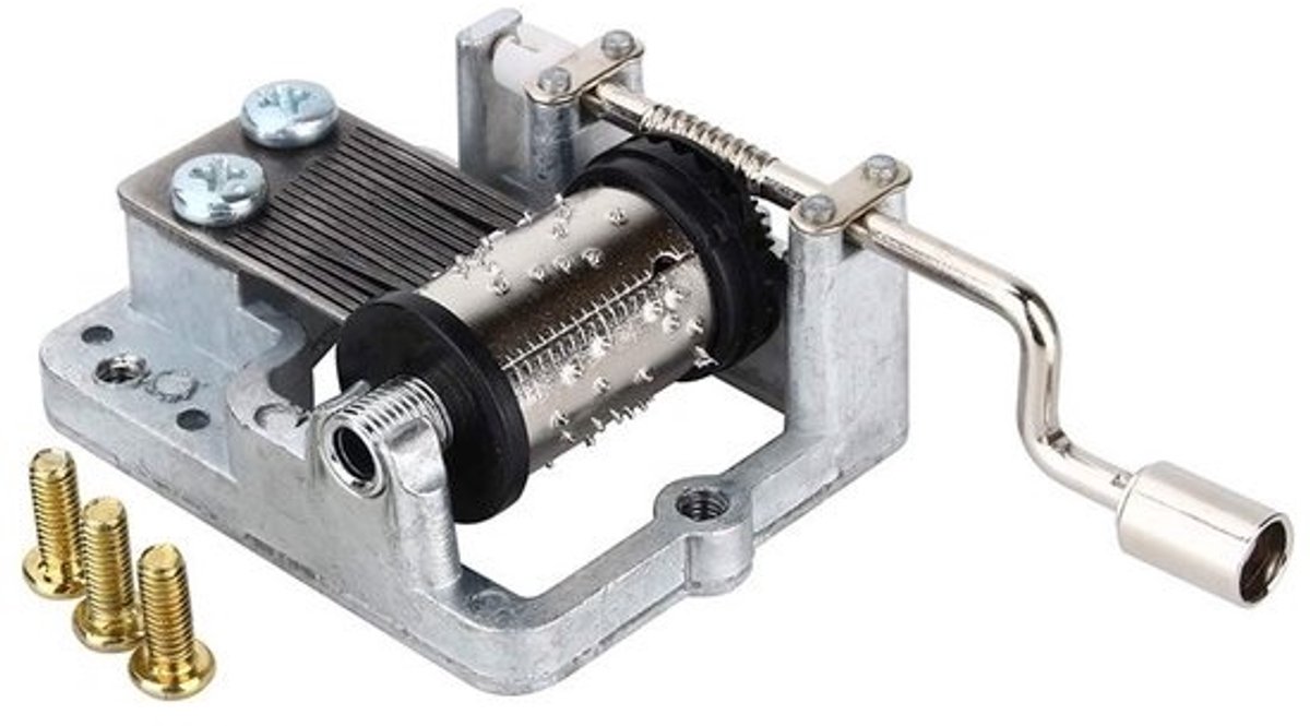 IMstore - Mechanische muziekdoos - 18 tonen - Handmatig te bedienen - Compact formaat - Perfect voor meisjes - Brengt vreugde en muziekplezier - Geschikt voor ...