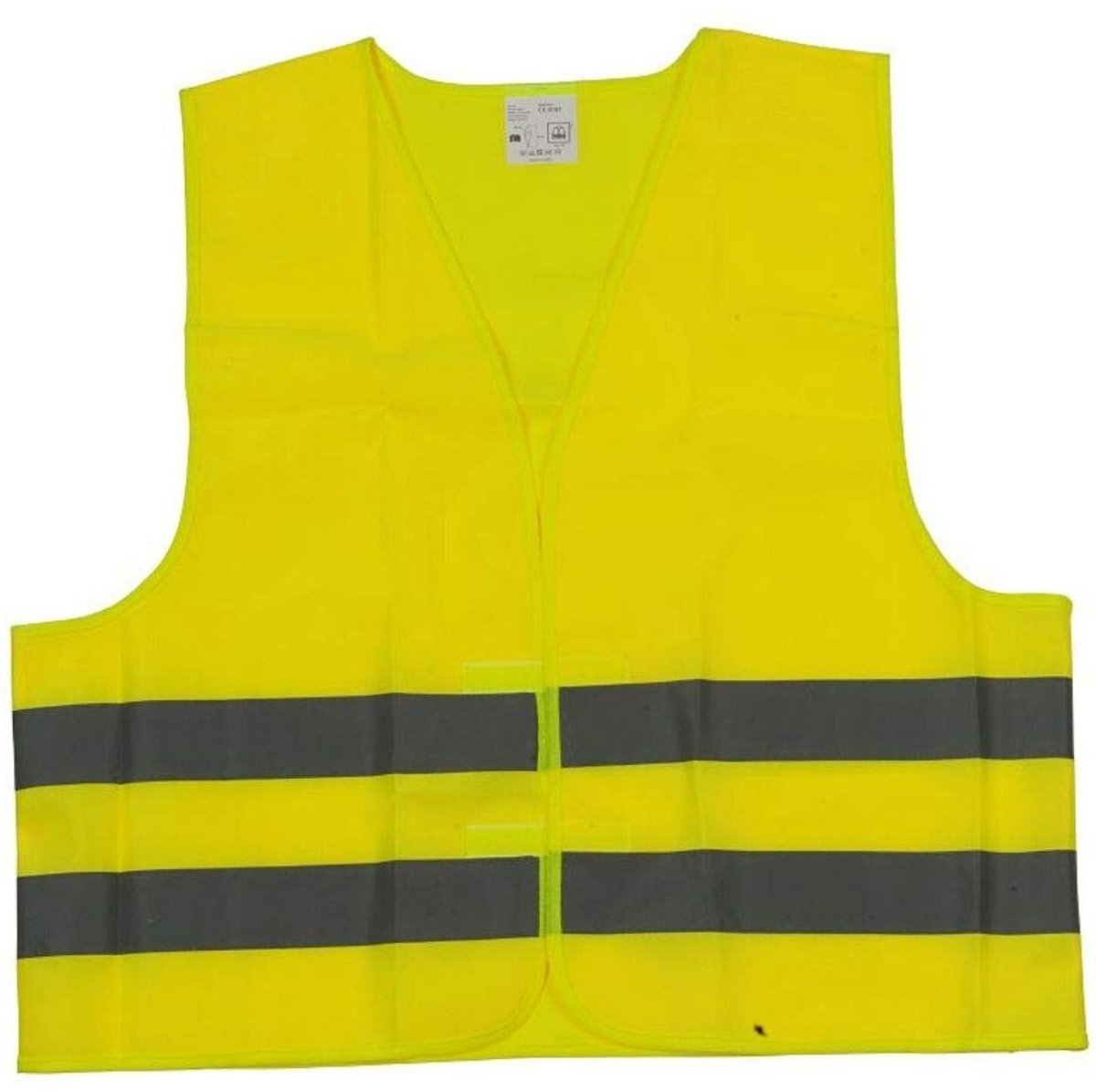 Veiligheidsvest Geel met Reflecterende Strepen