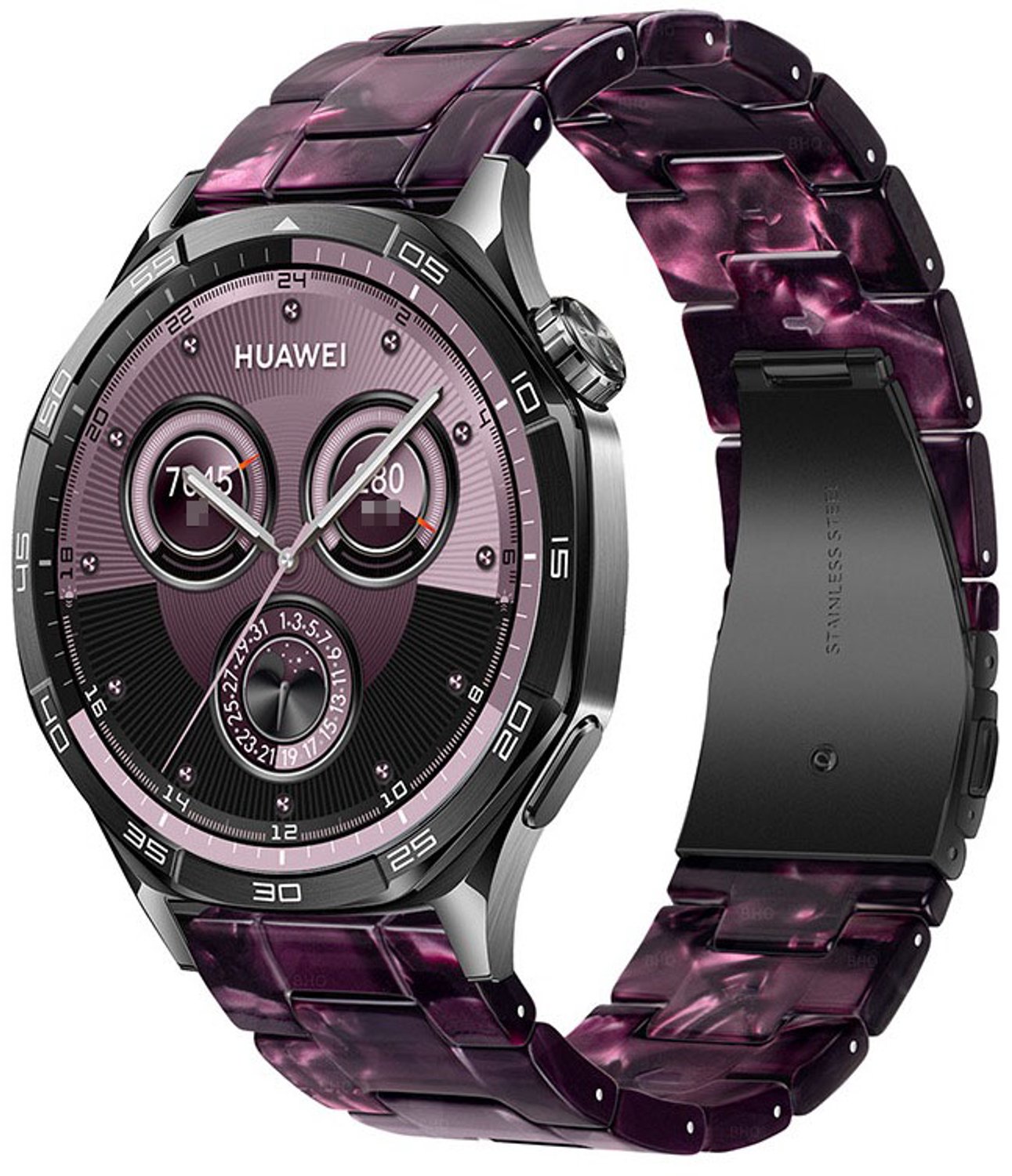 Hars Roestvrijstalen Horlogeband compatibel met Huawei GT5 Pro - Stijlvolle Vervangende Band 18 mm