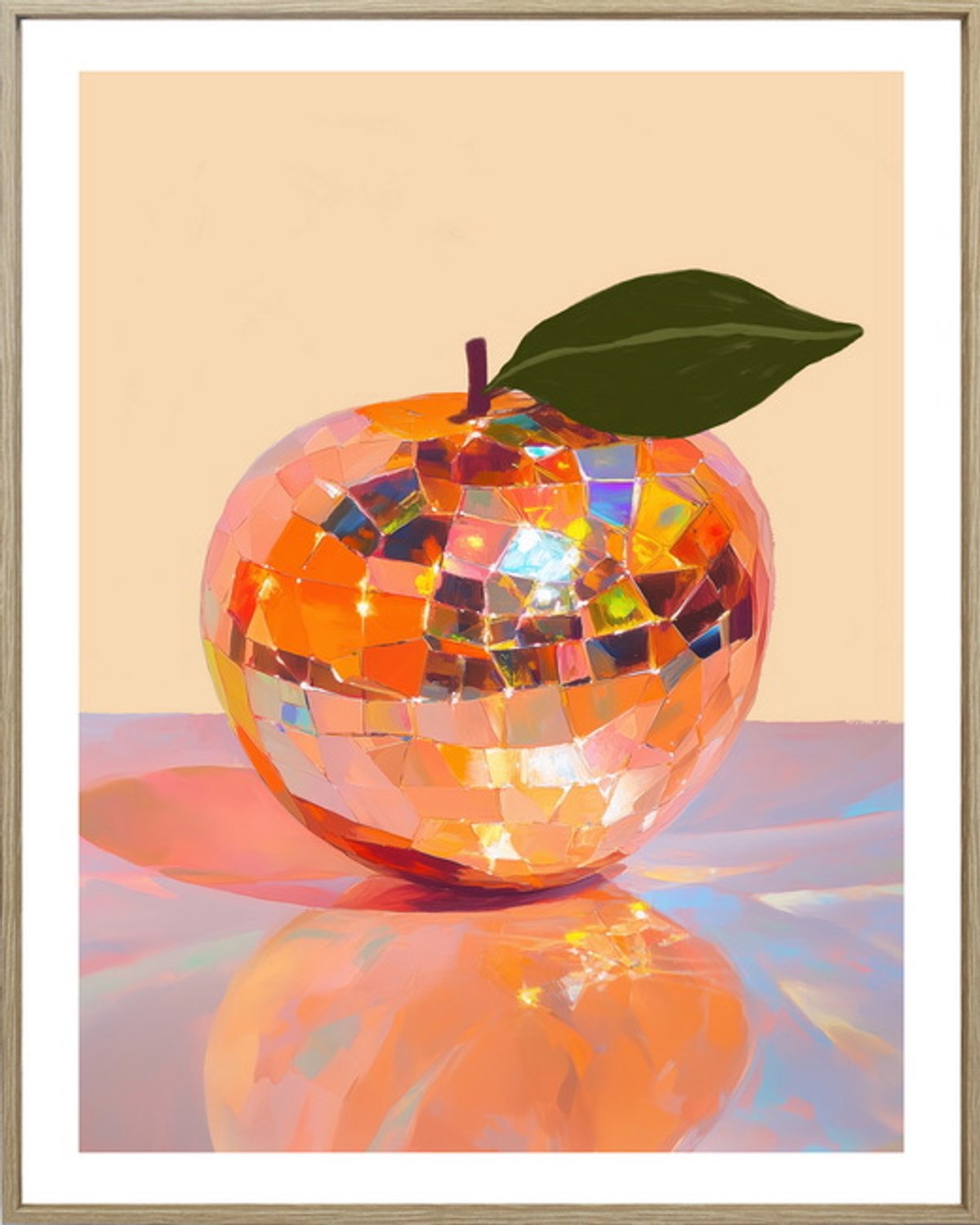 Schilderij apple disco 40x50cm