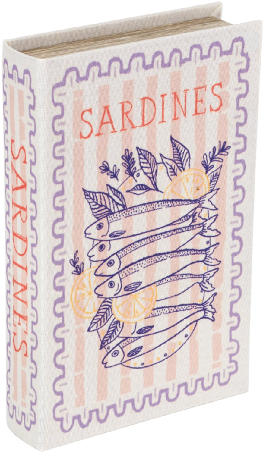 Opbergboek Sardines Stamp 26x17cm