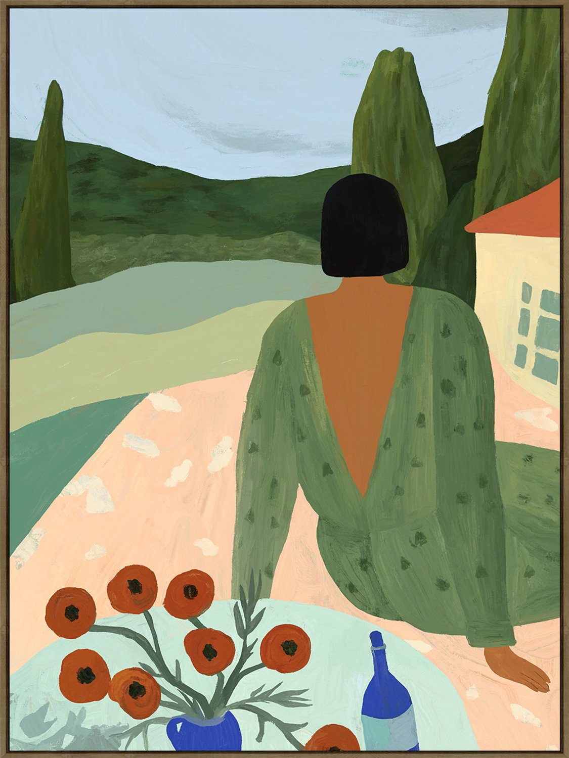 Schilderij picnic muse