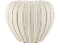 Aardewerk vaas Cala beige
