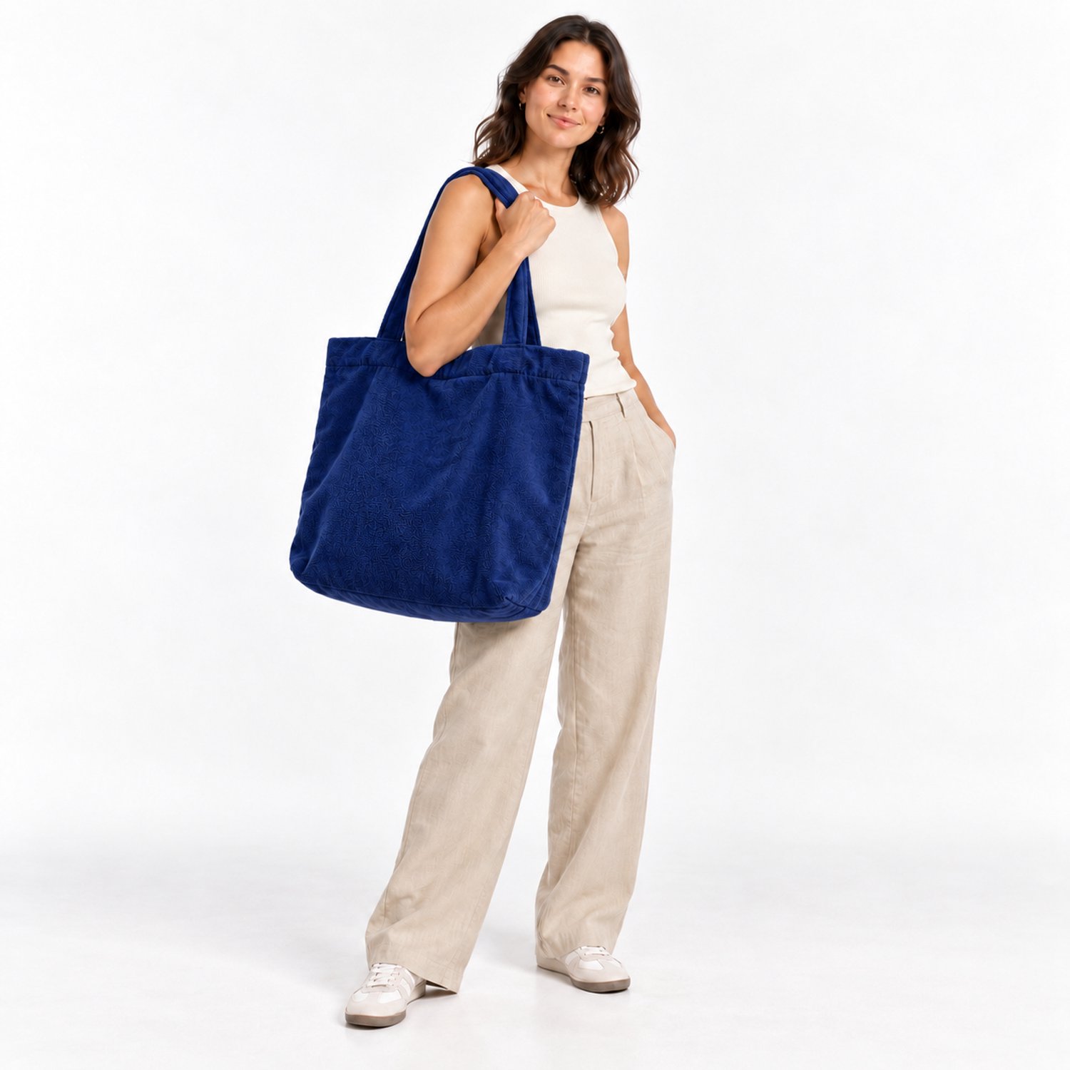 Funnies Luiertas - Velours - Navy - Mom Bag thumbnail 6