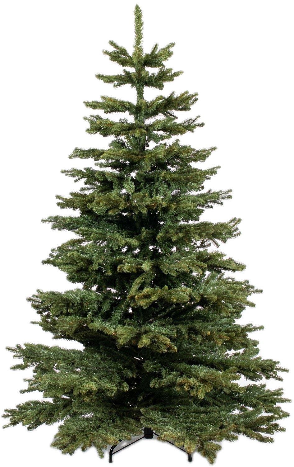 Levensechte Nordmann Kerstboom 180cm (zeer luxe en vol: 1.915 takjes, incl. 990 realistische takjes) - incl. 200 warm witte lampjes - 3 jaar Garantie - Unieke Natuurlijke Structuur - Zeer makkelijk op te zetten - Nederlands Design van Christmas1967 – foto 2
