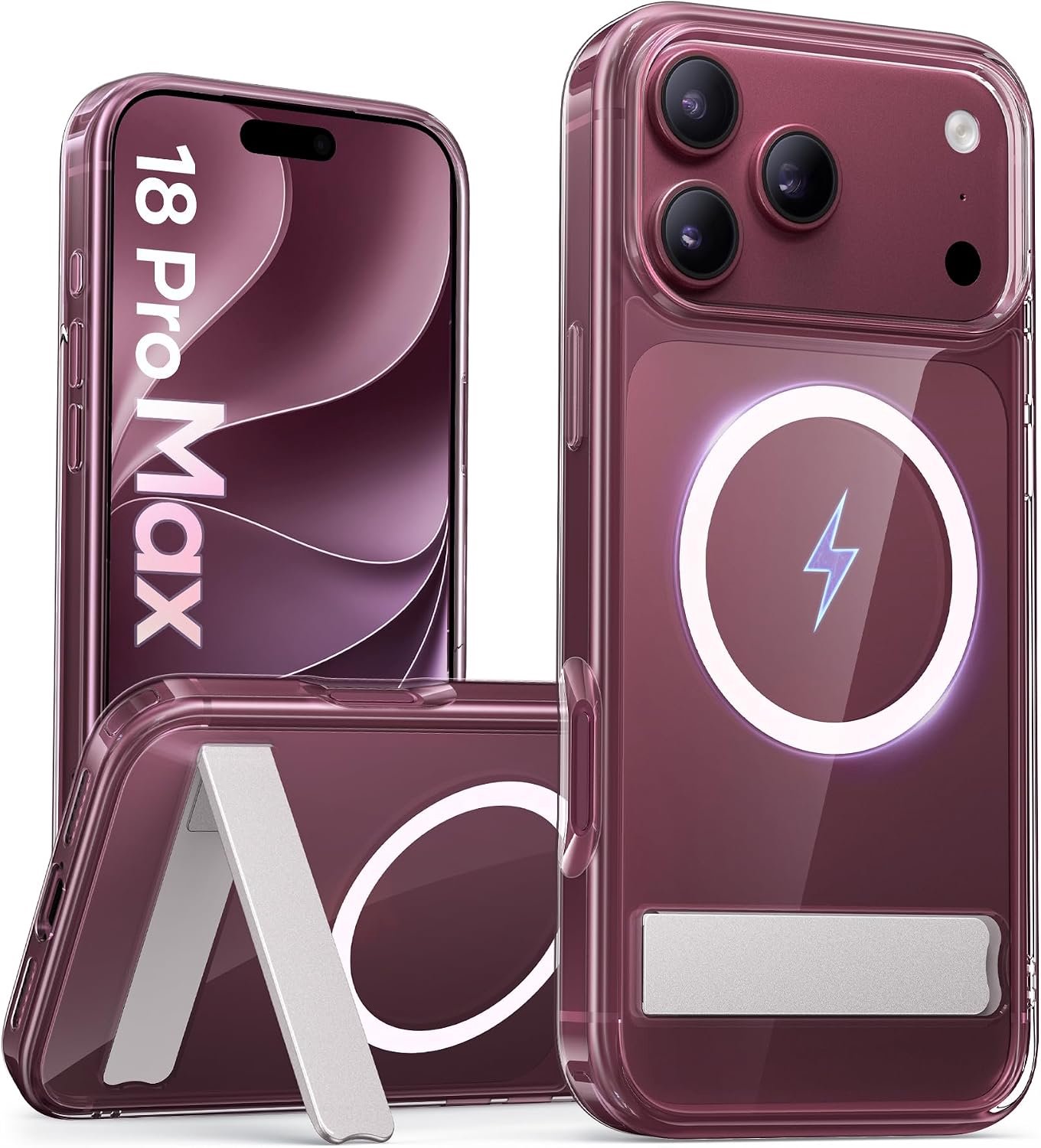 Zandarix Hoesje Geschikt voor Apple iPhone 18 Pro Max - Draadloos Opladen - Camerabedieningsknop - Volledige Camerabescherming - Geschikt voor Mag - Doorschijnend - Back Cover Hoesje - Transparant