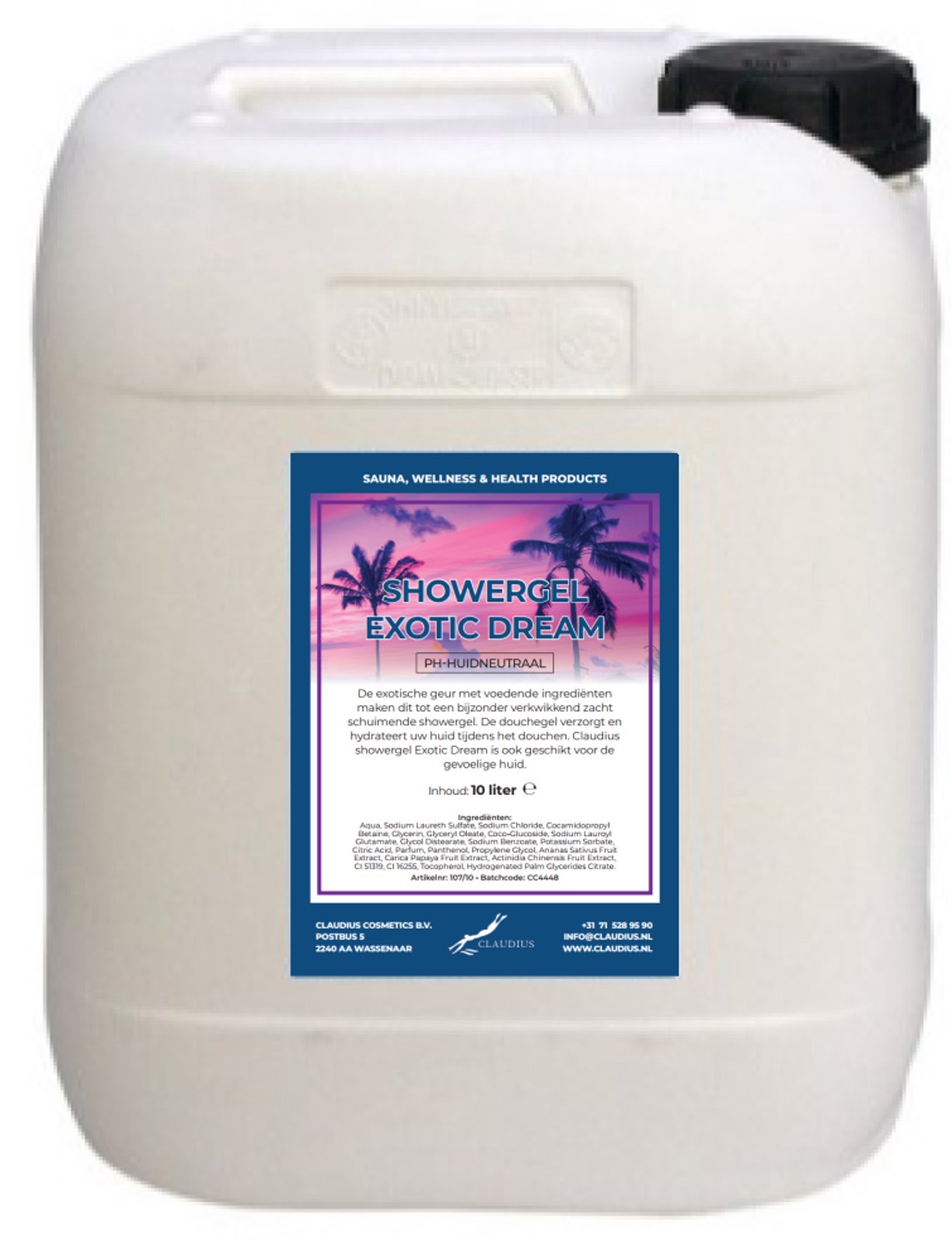 Claudius Douchegel Exotic Dream 10 liter - showergel - navulling - voordeelverpakking