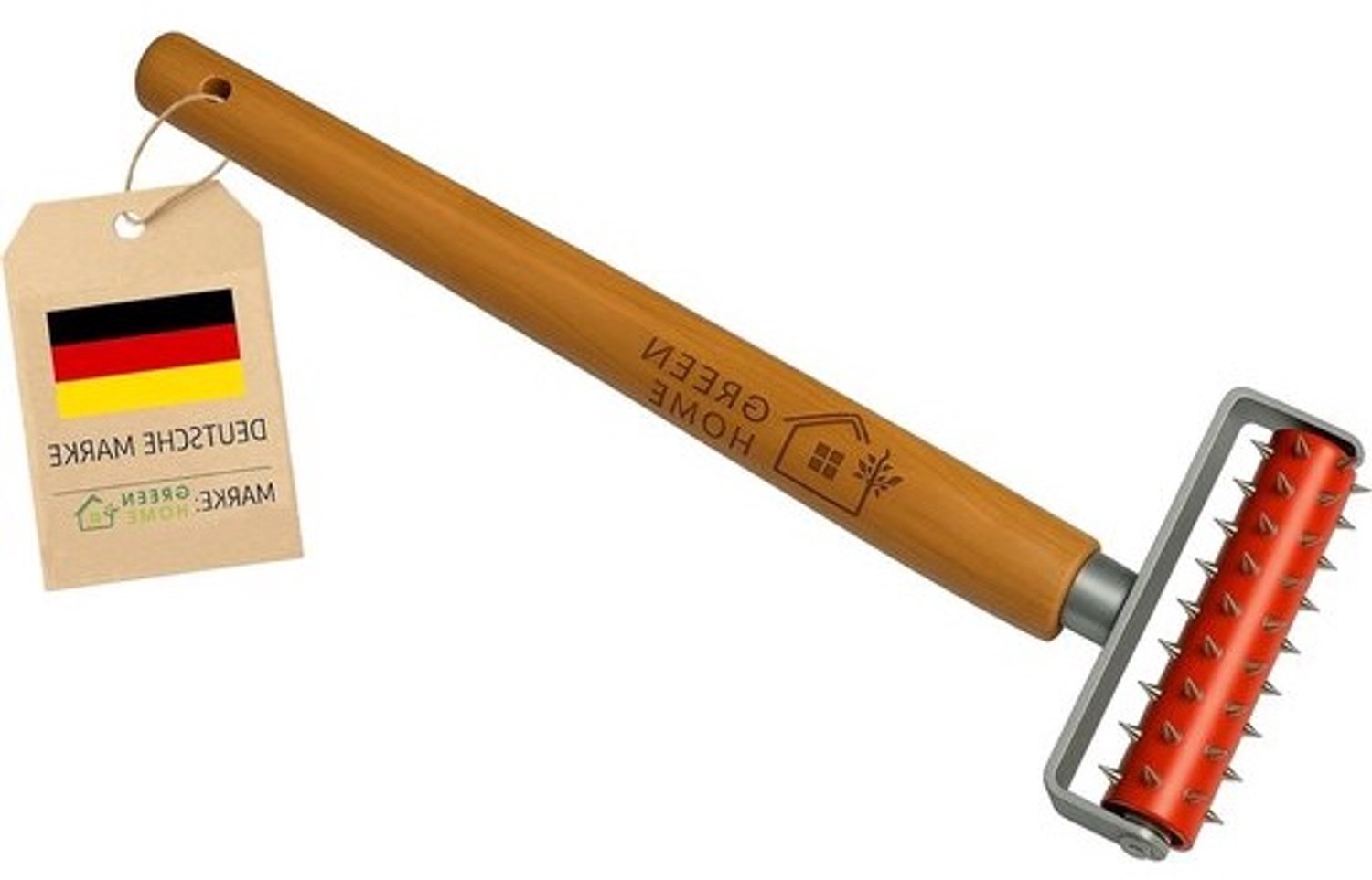 Behangprikroller - Nagelwals - Behang losmaken - Robuuste metalen punten - 150 mm breed - Goudkleurig