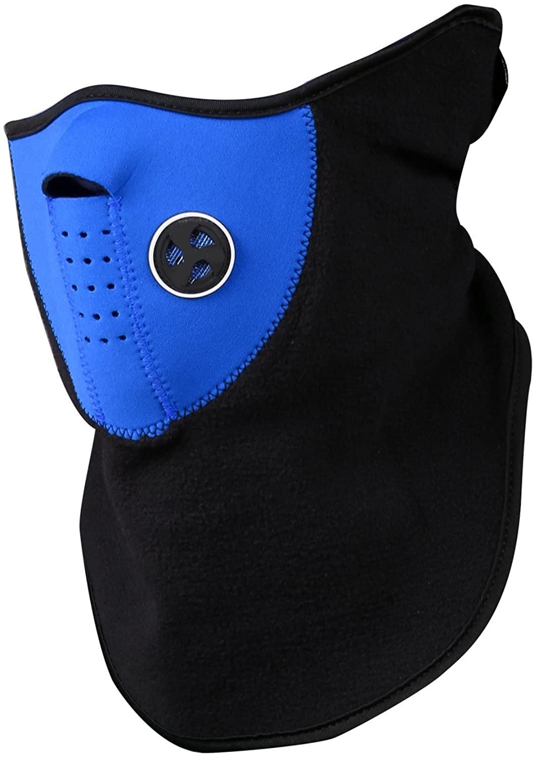 Ski masker Balaclava Warm skimasker Neopreen gezichtsmasker Nekwarmer Winter masker Gezichtsmasker winter Winter sports face mask en Neopreen en fleece Jonyx Blauw