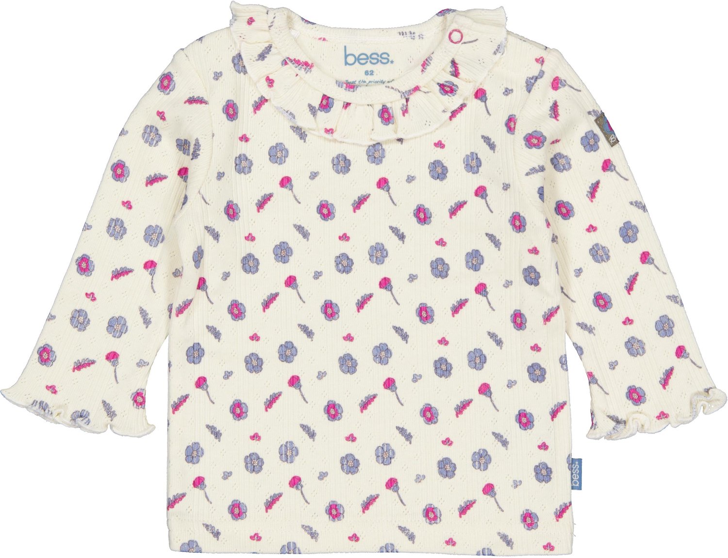 B.E.S.S. Baby meisjes Shirt Annette Off White maat 68