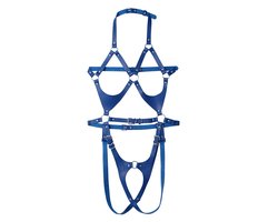 Lingerie Body Harnas Blauw – Verstelbaar - Sexy Bondage Bodysuit voor Vrouwen