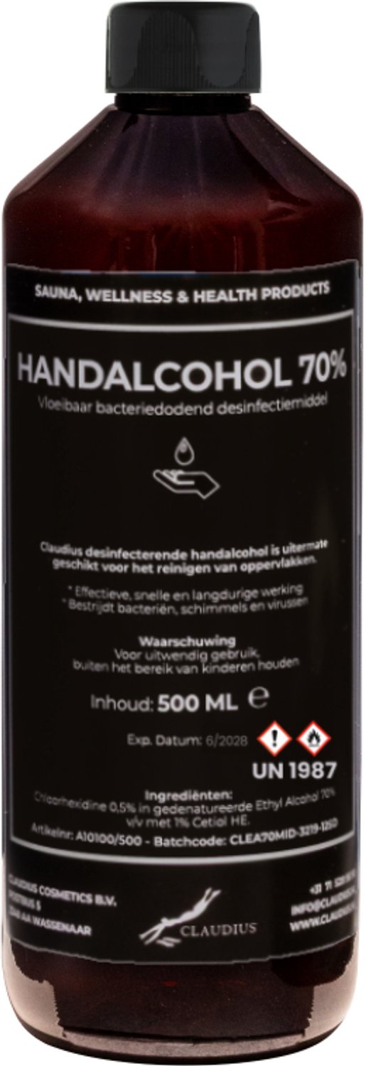 Handalcohol spray 70% - 500 ml met dop