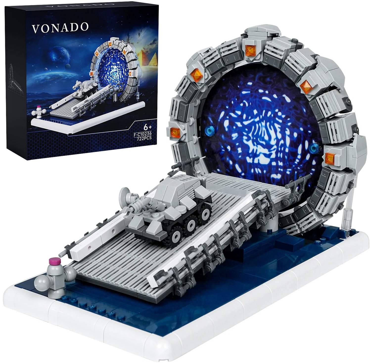 Lilac & Lily Stargate Bouwpakket voor Volwassenen – 722 onderdelen - Ruimtepoort Sci-Fi Modelbouw Set - DIY Sterrenpoort - Galaxy