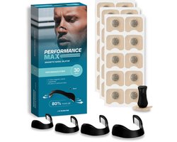 Performance Max - Magnetische Neusstrips - 30 Paar Neus Magneten - Sport Neusspreider - Anti Snurk Neusspreider - Neuspleisters Tegen Snurken - By Dr. Breathe Well - Simply the right choice!