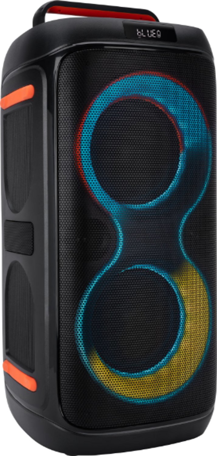 Woxom Blast Bluetooth Speaker – Draadloze Party Speaker met LED Verlichting – Met Draadloze Microfoonset - 12 Uur Batterijduur — afbeelding 4