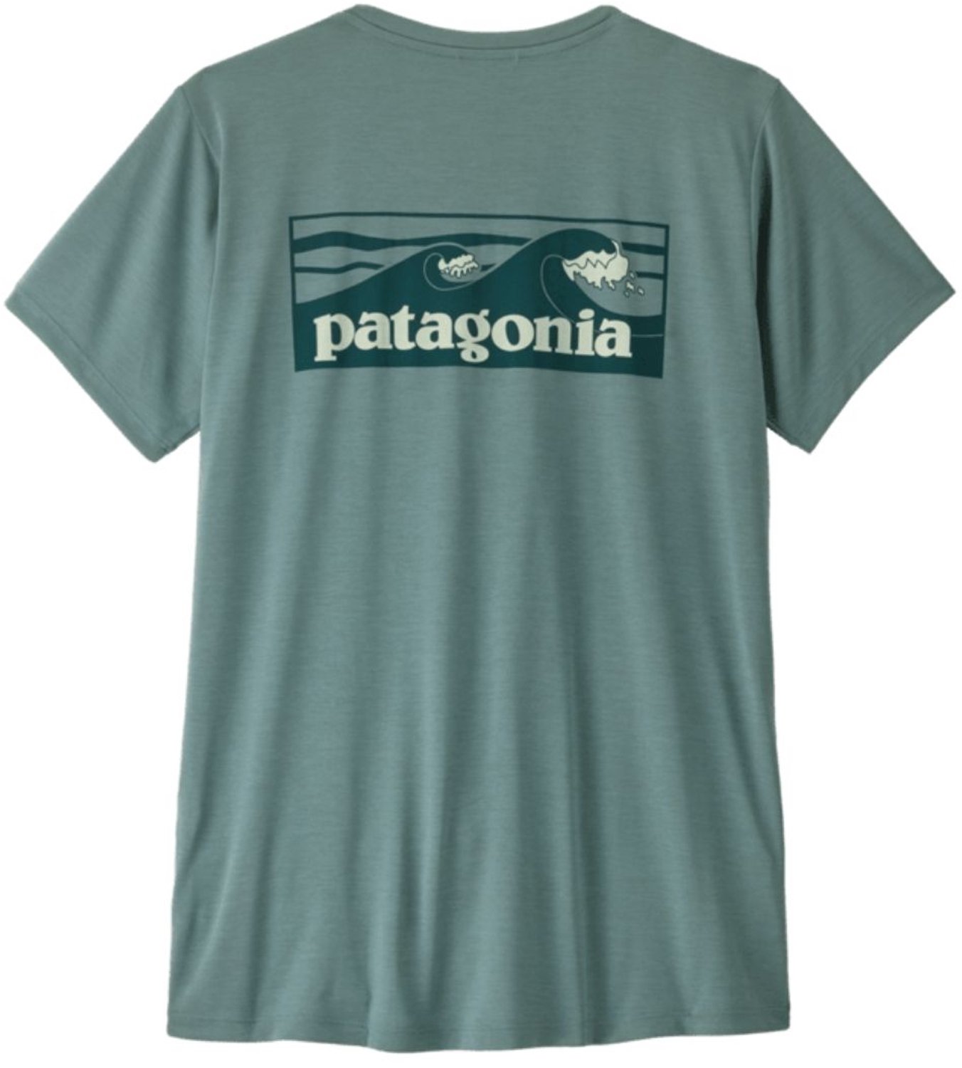 Patagonia Womens Cap Cool Daily Shirt Boardshort Logo Blauw