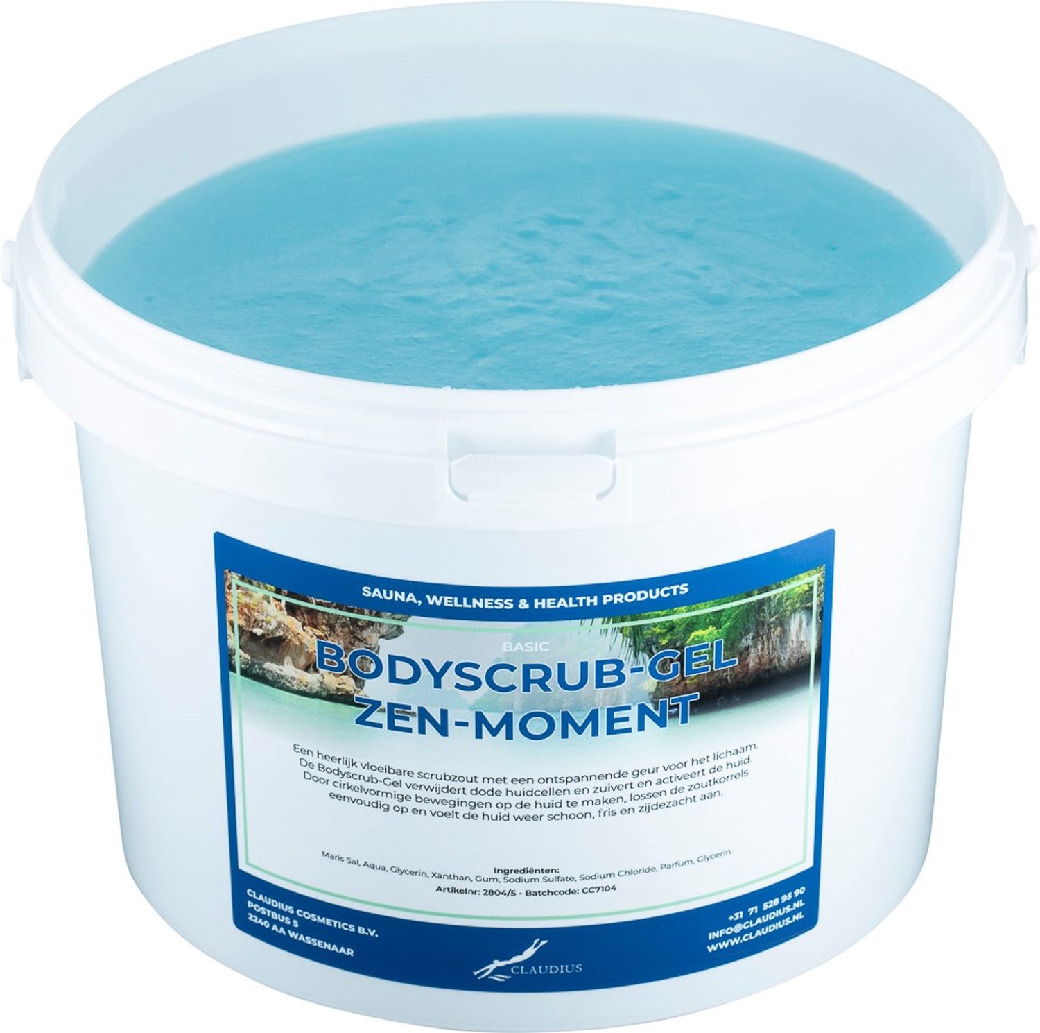 Claudius Bodyscrub-Gel Zen-Moment 20 KG - Hydraterende Lichaamsscrub - Body Scrub