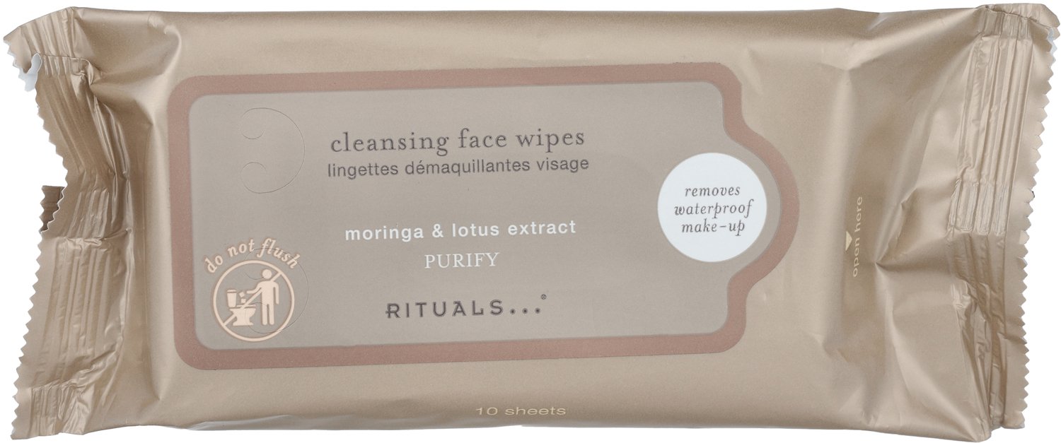 Rituals Purify Moringa & Lotus Extract Cleansing Face Wipes 10 stuk