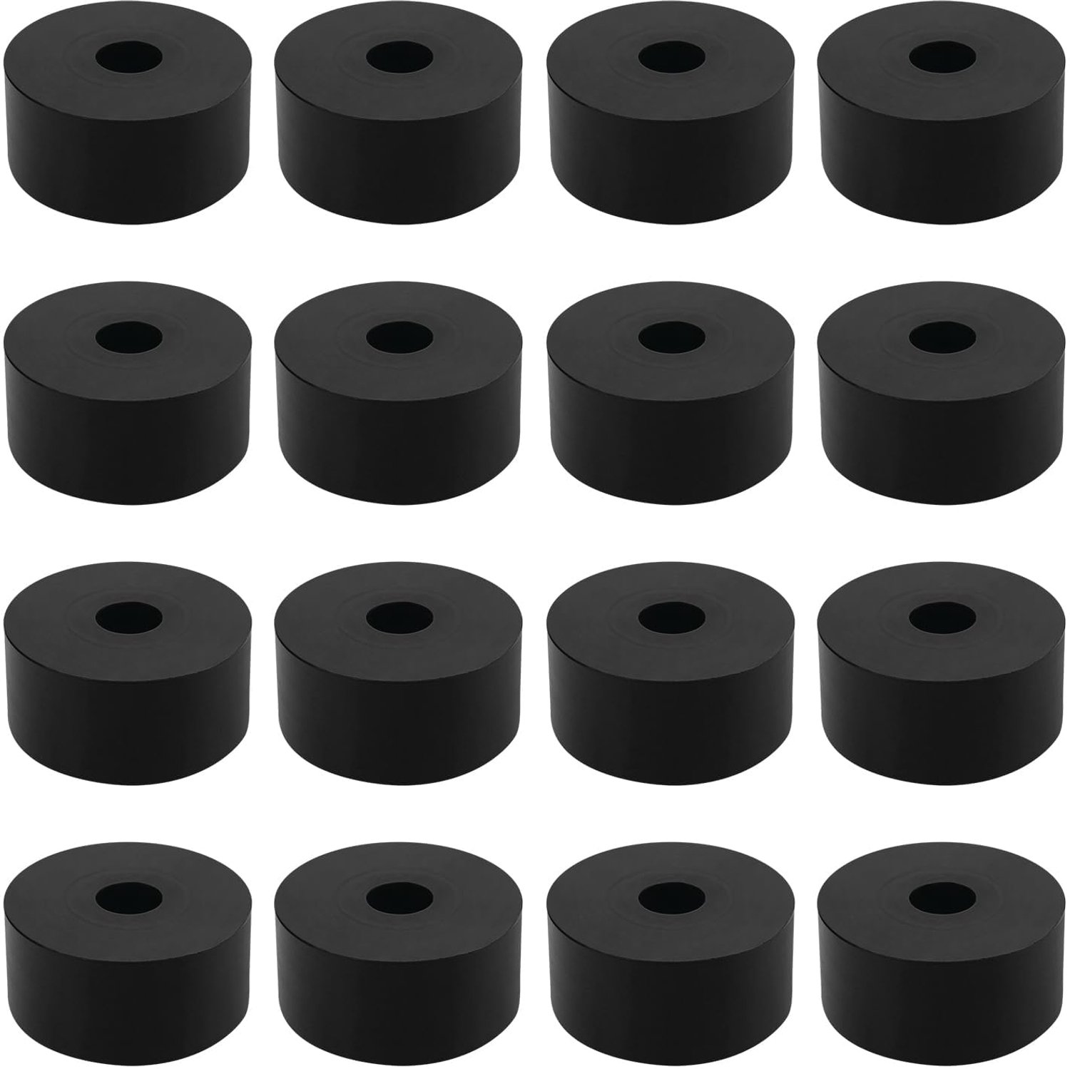 Rubberen afdichtingen M6 20 mm - 16 stuks - kunststof afstandshuls - duurzaam en slijtvast - Vemera