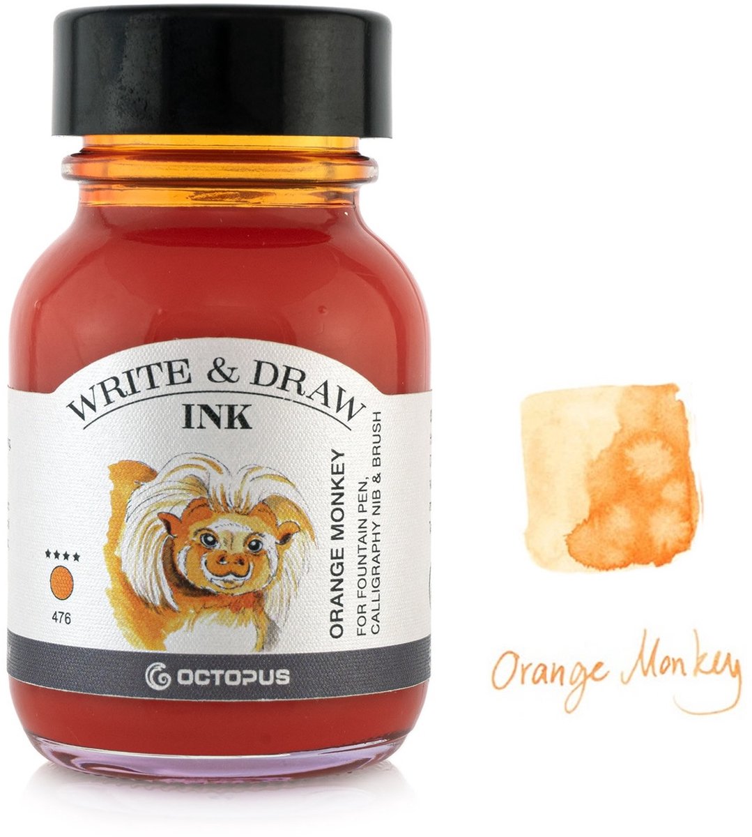 Octopus - Vulpen inkt - Schrijfinkt - Tekeninkt - 50 ml - Orange Monkey