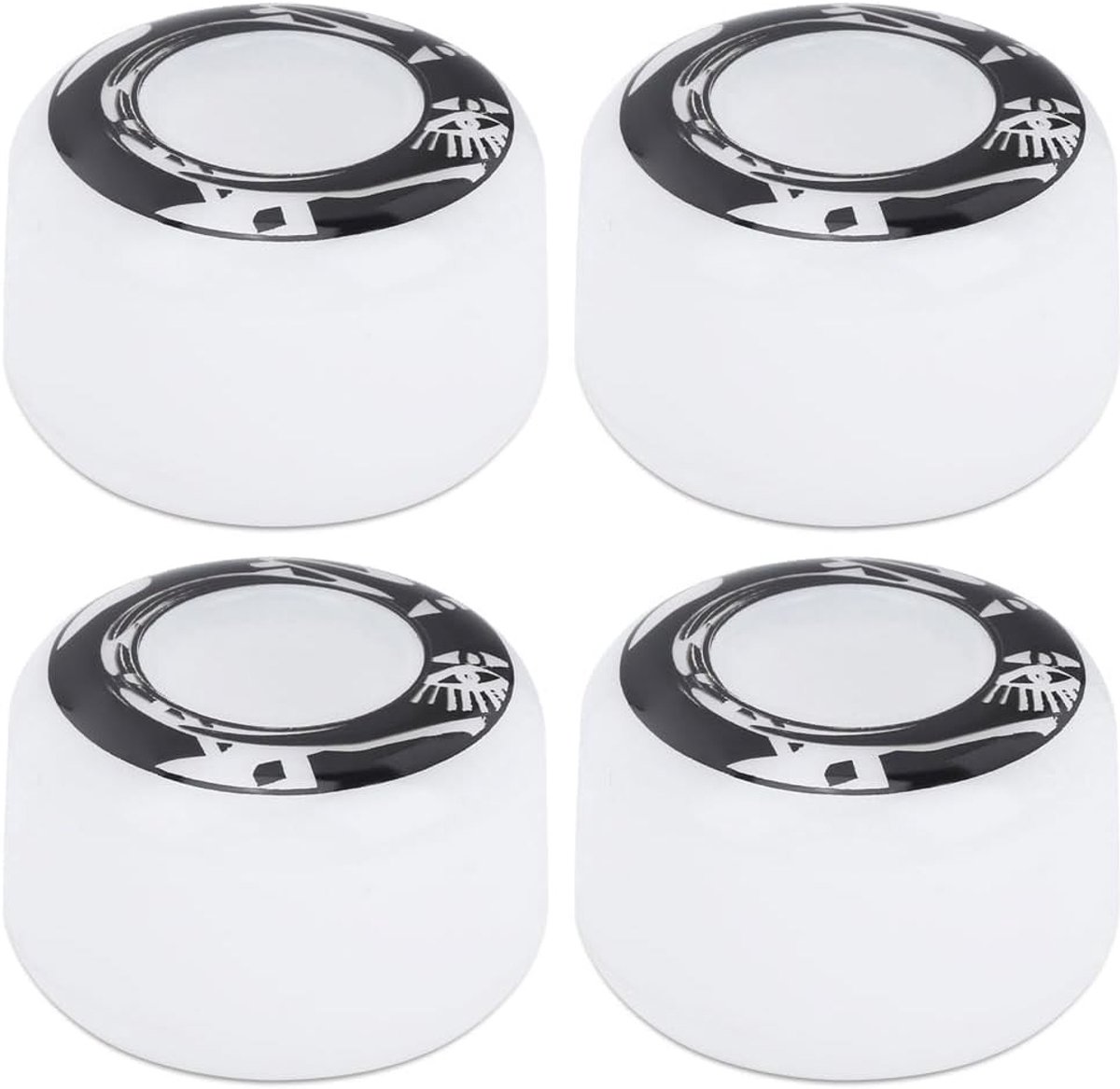 Skateboard Wielen met Patroon 50 mm Hoge Elasticiteit PU Voor Skateboards en Elektrische Scooters