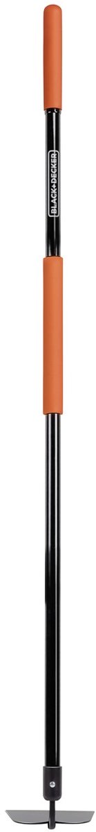 BLACK+DECKER Schoffel met Steel - 146 x 16 x 14,5 CM - 990 Gram - Landhak - Onkruid Wieden en Grond Cultiveren - Zwart/Oranje