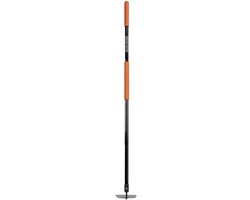 BLACK+DECKER Schoffel met Steel - 146 x 16 x 14,5 CM - 990 Gram - Landhak - Onkruid Wieden en Grond Cultiveren - Zwart/Oranje