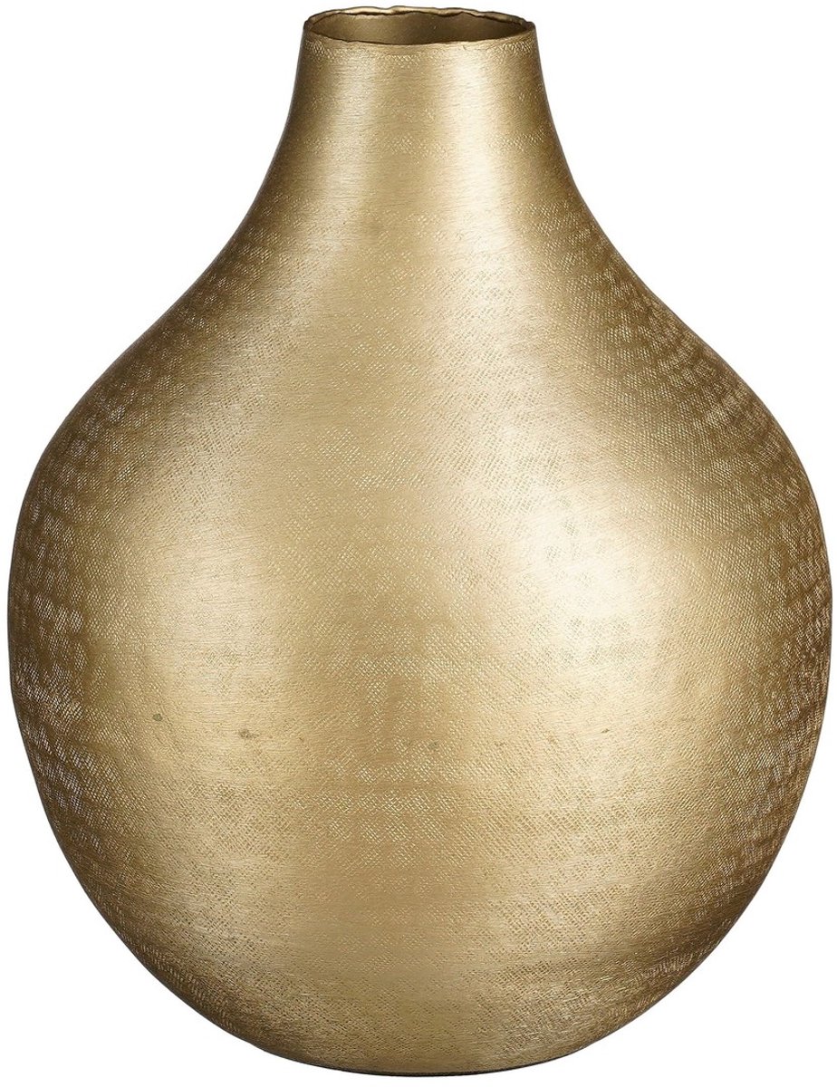Mica Decorations Kyan Vaas - H31 x Ø25 cm - Aluminium - Champagne